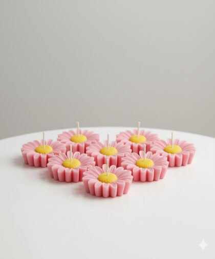 Daisy Flower Candles